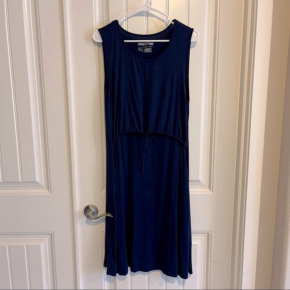 Latched Mama Nursing Drawstring Tank Dress 2.0